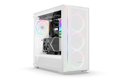 Image of be quiet! Shadow Base 800 FX - ARGB - 4 Light Wings 140mm PWM Fans - Mid-Tower PC Gaming Case - 420mm radiators or E-ATX motherboards Support -White - BGW64