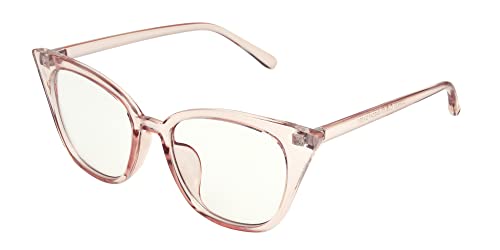 Foster Grant Rose Women's Blue Light Glasses, Crystal Light Pink