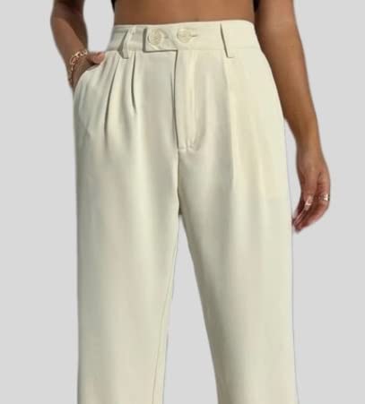 Image of Elendra Women Lycra - Bootcut Trousers Pant Wide Leg