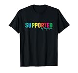 Unterstützt durch Ibuprofen lustige Pharma Zitate Spruch T-Shirt