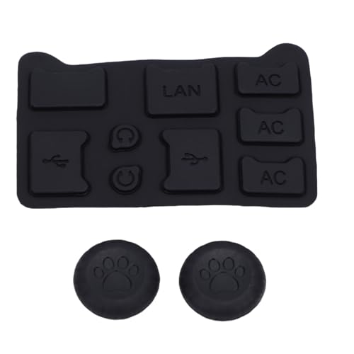 aqxreight Set di 2 Tappi Antipolvere, Copertura Antipolvere in Silicone 9 in 1 e Cappucci Joystick Antiscivolo per 2 Console 2025, con Protezioni per Porta USB C