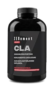 Zenement CLA 3000mg Safloröl Kapseln - 200 Weichkapseln