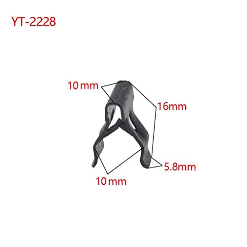 Auto - Auto Fastener & Clip - 30pcs Universal Fastener U-shaped Metal Clip Universal Instrument Panel Side Panel Ąúdío Car Player Fastener Clip (YT-2228)