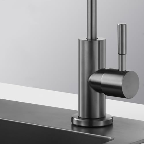 Robinet d'évier de cuisine gris avec douchette pour simplifier vos recettes - 6