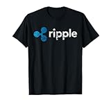 Ripple To-The-Moon! Rocket Graphic XRP Crypto Unisex-Adults T-Shirt Black Small Modern Crew Neck Short Sleeve Cotton Blend T-Shirt