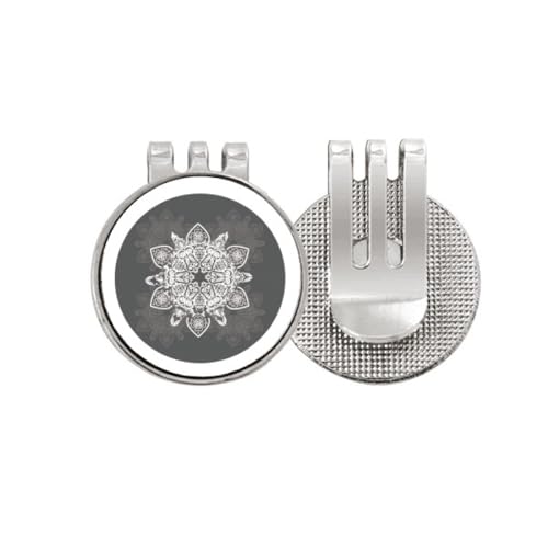 Marqueur de balle de golf motif arabe émail noir idée cadeau golfeur