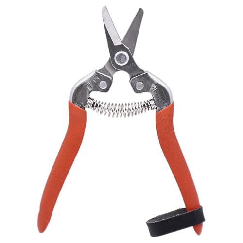 Tijeras de Cosecha Curvas Zenport H301SC, Acero Inox, Rojo miniatura 1