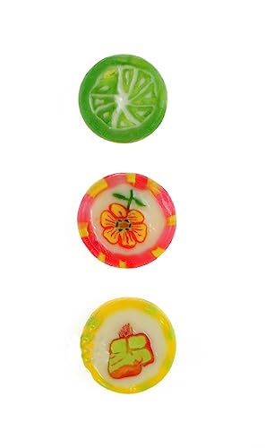 Fruchtbonbons 1kg, Hard Candy mit Fruchtgeschmack, handgefertigt in einzigartigen Designs, Bonbons Großpackung von einem kleinen Familienproduzenten
