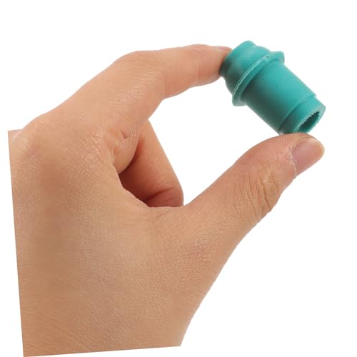 10 piezas de conectores duraderos para bomba de ventosas para terapia de acupuntura, puntas de boquilla de vacío fáciles de instalar, piezas de repuesto para uso en casa, color verde, compatibles con dispositivos miniatura 7