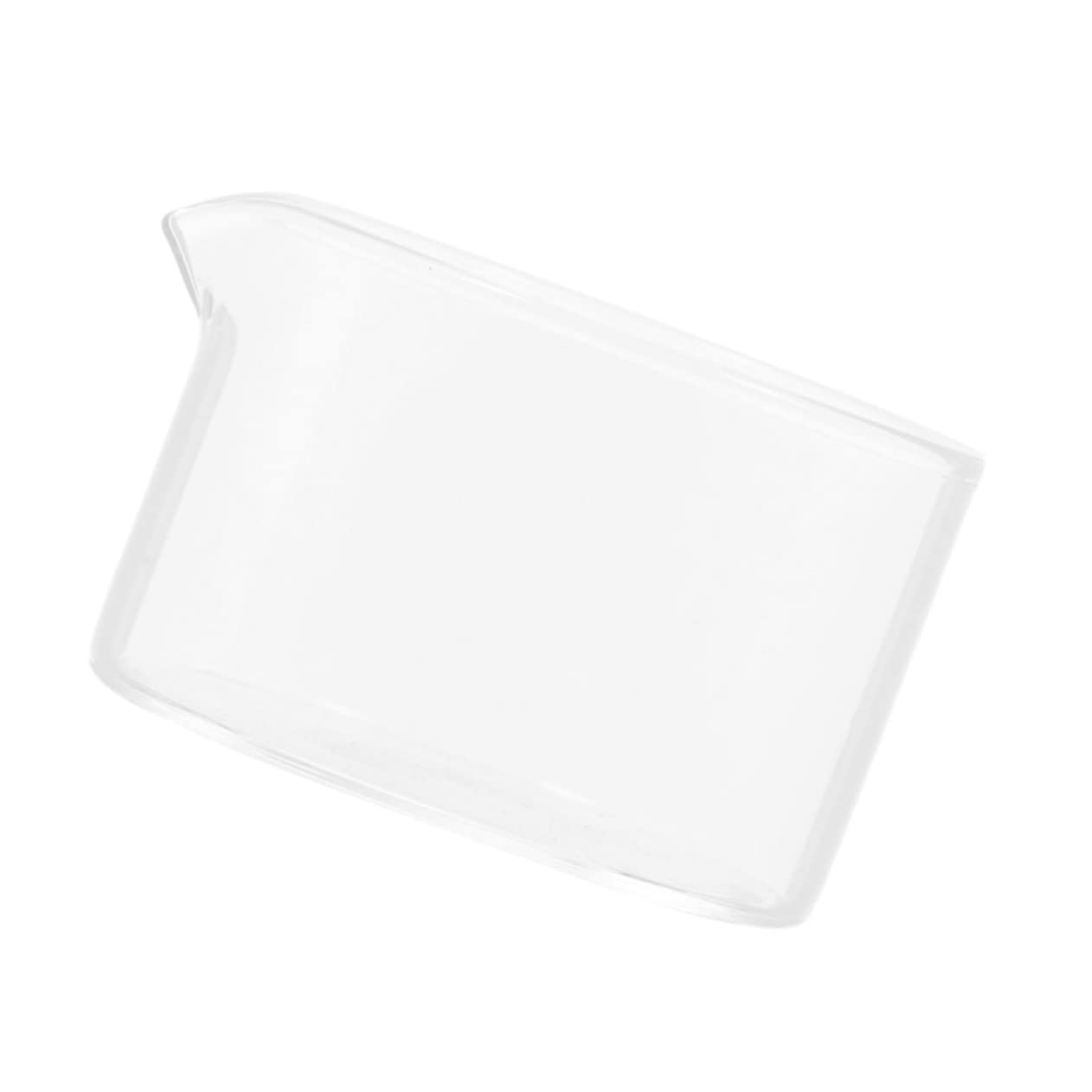 2pièces Récipient Verre à Fond Plat Pour Cristallisation Avec Bec Verseur Outil Évaporation Verre De Laboratoire