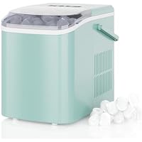DUMOS Auto-Cleaning Countertop Ice Maker Machine (26-lbs/24Hrs) (Green)