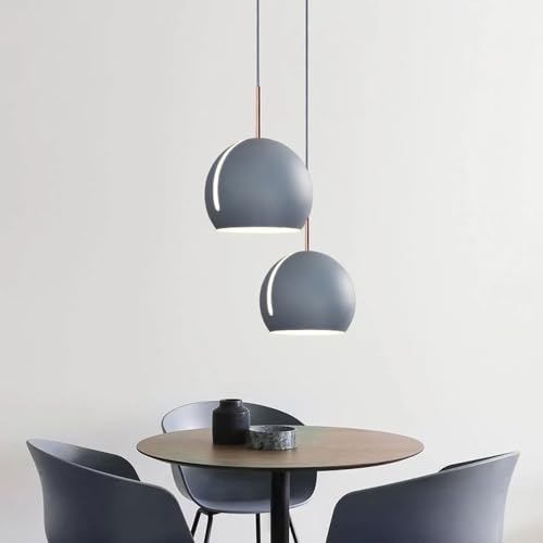 Lampe suspendue globe HJZZQH en métal réglable pour cuisine et bar - 4