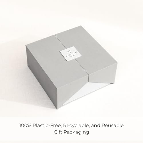 Drap-housse en bambou Cube Home lit Queen drap de luxe écoresponsable gris clair - 8