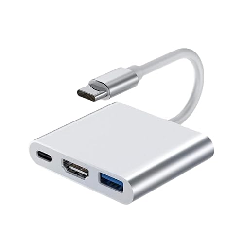 �y3in1 HDMI Type-C �ϊ��A�_�v�^�z4K 60Hz/USB-C PD 100W/USB3.0 3�|�[�g�����g�p�\ MacBook Pro/Air�iM1/M2/M3�j�EMac mini�EiPad Pro�ENintendo Switch�EGal