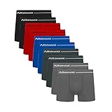 Kit 10 Cuecas Box Microfibra Lisa Sem Costura Tamanho:G;Cor:Sortido