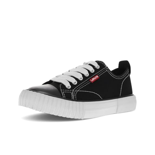 Levi's Kids Anikin C CVS Unisex Sneaker Shoe, Black, 5 M