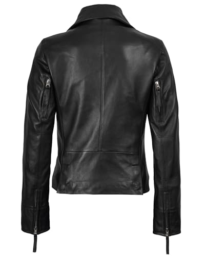 fjackets Womens Asymmetrical Leather Jackets for Women - Real Lambskin Womens Leather Moto Style Jacket4
