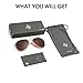 JOOX Polarized Aviator Sunglasses for Women Men, with 100% UV Protection Brown Gradient Lens and Lightweight Metal Frame
