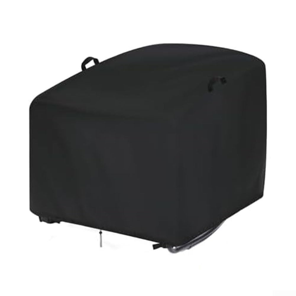Housse Chaise à Bascule Imperméable 210D - Protection Chaise Jardin Extérieur pour Fauteuil Oeuf, Chaise Longue Osier et Rotin - Anti-Pluie, UV & Poussière (Noir, 106x106x86 cm)