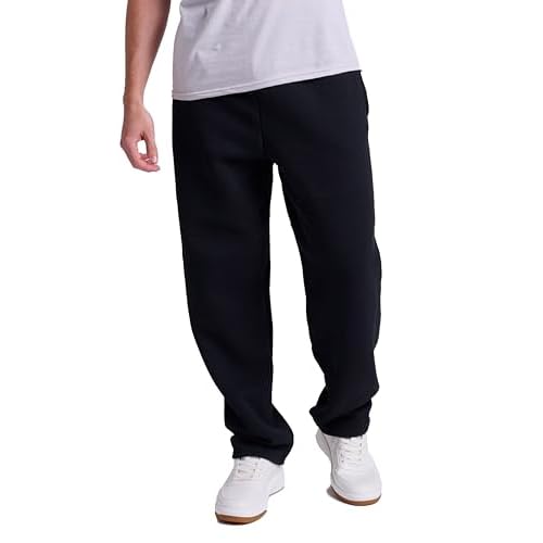 Russell Athletic Men’s Dri Power Fleece Open Bottom Sweatpants with Pockets, Relaxed Fit, Moisture Wicking