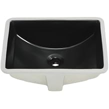 Nantes 18.5" Rectangle Undermount Bathroom Sink in Matte Black