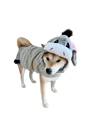 ComfyCamper Donkey Costume for Dogs - Small Medium Large XLarge XXL Cosplay Halloween Costumes Christmas S