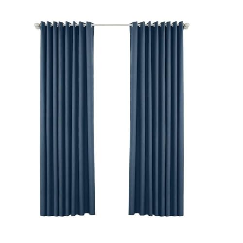 RIZGHWOY Blackout Curtains 2 Panels, Noise Reducing Room Darkening Drapes, Energy Efficient Thermal Insulated Curtains, Ideal for Bedroom (53W X 83L)