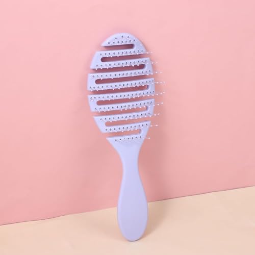Image of XELYTON Detangling Hair Brush for Pain-Free Brushing on All Wet or Dry Hair Types, Fluffy High Skull Plant Fiber Pork Rib Comb Bristles, Wheat Straw Hair Brush Hollow Out Styling Comb (Oval Shape)