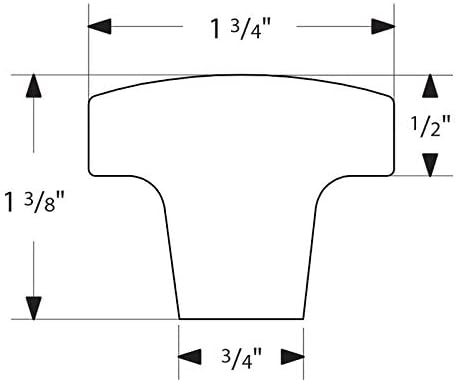 Emtek Rustic Modern Round Knob Available in 2 Sizes and 3 Finishes - 86661FB - (Dimension 1 3/4") - Flat Black Bronze (FB)
