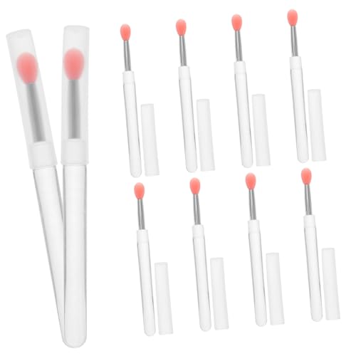 IWOWHERO Silicone Lip Brush Pcs Gentle Makeup Applicator for Gloss Mask Easy Cleaning Portable Natural Gradient Soft Bristles