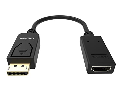 Vision Tc-Dphdmi/Bl Adaptador De Cable De Vídeo Hdmi Tipo A (Estándar) Displayport Negro