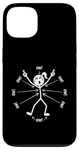 Ow Ow Ow Ow Stickman Figure Humorous Chronic Pain Awareness �X�}�z�P�[�X iPhone 13 �p