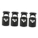 Baosity 4 Pcs Heavy Duty 1 Trou Plastique Bascule Arrêt Slider pour Paracorde, tendeurs, Accessoire de Cordage, Cordon de Serrage