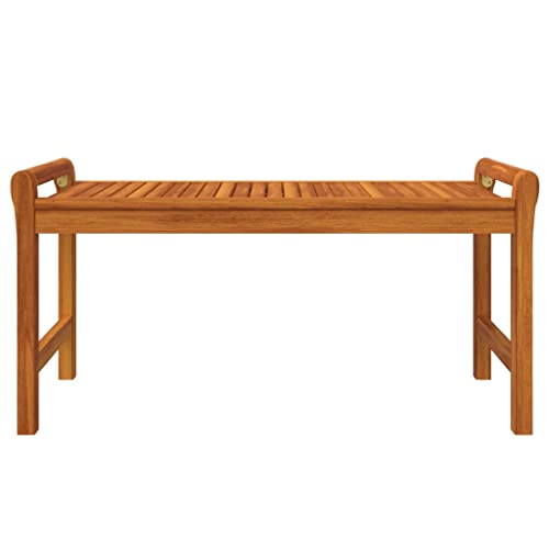 Mokuyary Couchtisch 100x50x50 cm Massivholz Akazie, Wohnzimmertisch Couch Tisch für Wohnzimmer, Büro, Kleine Räume Sofatisch – Bild 5