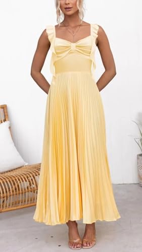 Chiffon Pleated Bridesmaid Dresses for Women Ruffles Spaghetti Straps Corset Formal Evening Party Dress2