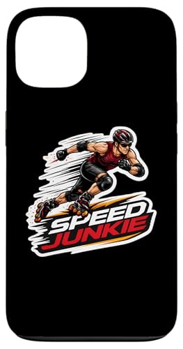 Speed Junkie Rollerblader�̈��p�� �ʔ������Ń��[���[�u���[�h �X�}�z�P�[�X iPhone 13 �p