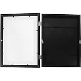 Mobestech Bilderrahmen A4 Wandrahmen mit Buchdeckel Bruchfester Fotorahmen aus MDF...