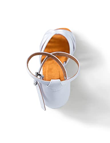 Daydance Tan Girls Latin Dance Shoes Women Low Heels Tango Salsa Ballroom Shoes3