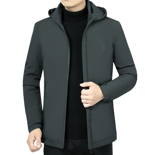 Chaqueta de invierno para hombre de corte coreano y diseño cruzado elegante