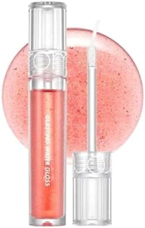 rom&nd] Glasting Water Gloss 2 colors | Syrupy Glossy Finish| Long-lasting| moisturizing| Highlighting| Natural Gloss for Daily Use|K-beauty | 4.5g/0.16oz No. 01 SANHO CRUSH