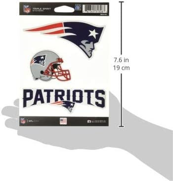 Miniatura 8 de Rico Industries NFL Football Triple Spirit Stickers Hoja de calcomanías triples