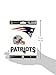 Rico Industries NFL New England Patriots Die Cut Triple Spirit Sticker Sheet, One Size, Primary, 3-Piece