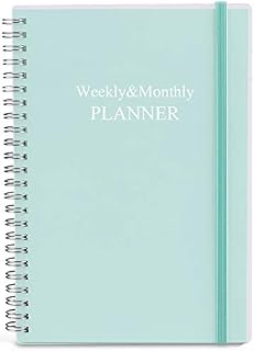 Undated Diary A5 Planner for 2022 or Any Year, Weekly & Monthly Organizer Notebook & Journal to Track Goals, Improve Productivity & Time Management, 15 x 21cm, Perfect to Organize Your Daily Life