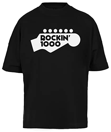 T-Shirt Rockin1000 original oversize coton noir vêtement streetwear ample