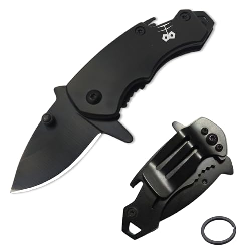 TobeedFnuuy Mini Cuchillo, Cuchillo Pequeño, Mini Bolsillo Plegable Pequeña, Cuchillo EDC, Cuchillo de Llavero, Regalos Divertidos para Hombres