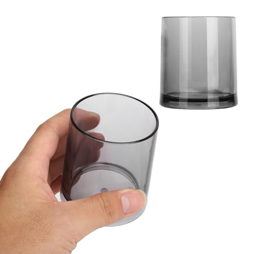Cyrank 2pcs Gobelets à Boire, 200ml Gobelet En Acrylique Transparent Gobelets En Plastique Réutilisables Verres à Bière Ronds Verres à Boire En Acrylique...