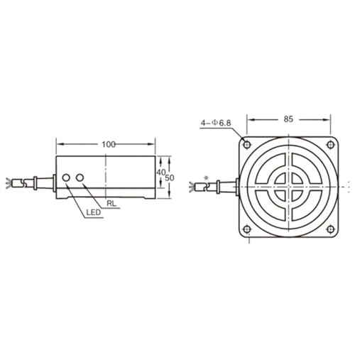 Sensor inductivo TCA-3050AL NO interruptor de proximidad de 2 cables CC 6-36 V 2