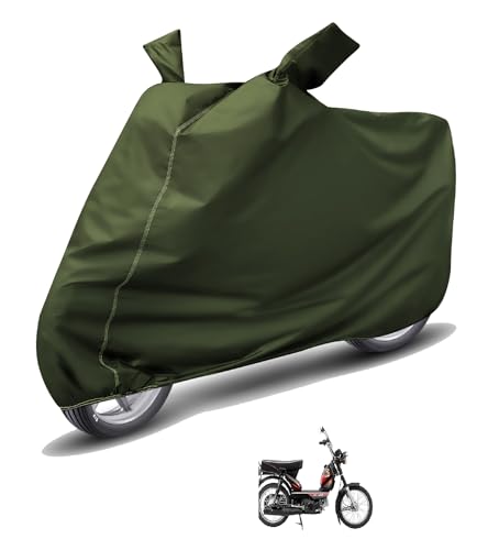 Image of Auto Hub Waterproof Scooty Cover Compatible with TVS Sl 100 Dustproof, UV Protection Two Wheeler Scooty Sl 100 Cover - Green