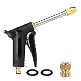 BEEBTBMAKE Upgrade Garden Hose Nozzle Sprayer, Heavy Duty Adjustable High Pressure Water Hose Nozzle for car washing, cleaning, watering Plants, showering Pets