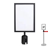 Bodenstehender Schilderhalter, A4-Sockel, doppelseitiger Posterrahmen, effiziente Organisation von Menschenmengen, Warteschlangen für die Kontrolle im Freien, Führung, Restaurant, Museum, Ausstellung